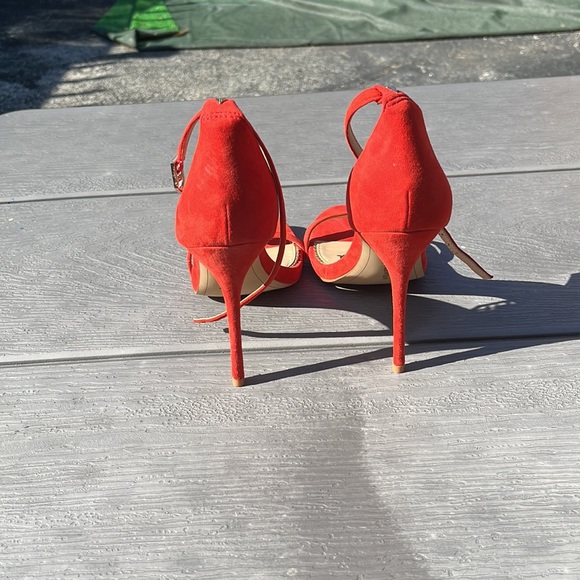 Sam Edelman red suede heel - Picture 3 of 4